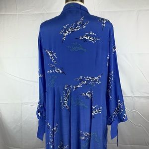 mint velvet blossom print shirt dress